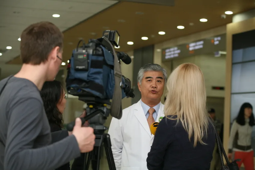 ОХУ-ын төрийн телевиз - Haeundae Paik Hospital-ийн сурвалжлагад үзүүлсэн дэмжлэг