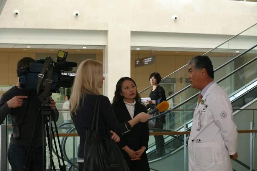 ОХУ-ын төрийн телевиз - Haeundae Paik Hospital-ийн сурвалжлагад үзүүлсэн дэмжлэг